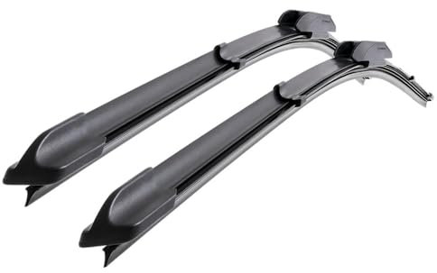 Mossa Vordere Scheibenwischer kompatibel mit Opel Meriva A (03.2003-03.2010) - flache Wischerblätter. Wischerblätter - Set für Frontscheibe (Fahrer- + Beifahrerseite) (600 mm / 600 mm)