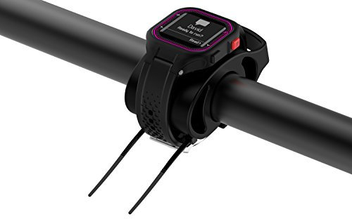 Ruentech Fahrrad-Halterung Kompatibel mit Garmin Fenix/Forerunner/Vivoactive Uhr, Schwarz, 1 Pcs