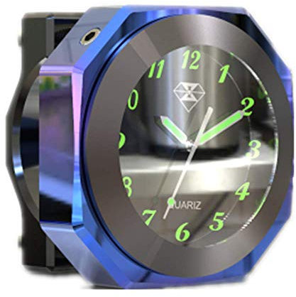 ZYTC Motorrad Lenkerhalterung Cool Styling Nachtleuchtende Uhr Dial Quarz Uhr Nachtleuchtende Ganganzeige Motorrad Moto Leuchtende Legierung Uhr Zeitanzeige wasserdichte Uhr Dekoration (Regenbogen)