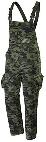NEO TOOLS Arbeitshosen | Größe XXL | Latzhose CAMO | Arbeit Werkstatt Heavy Duty Hosen | EN ISO 13688:2013