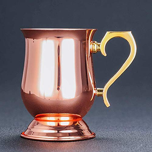 CXK Goblet of Fire Steel Cocktail Glass Bar Wine Beer Mug Metal Wine Cup Drinkware,Rose gold