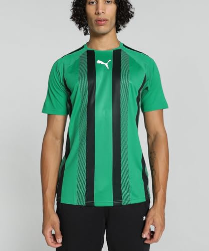 PUMA mens Shirt, Pepper Green-Puma Black-Puma White, L