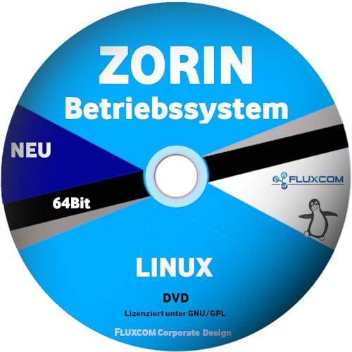 ZORIN OS 18.1 Linux 64 Bit DVD, komplettes Betriebssystem