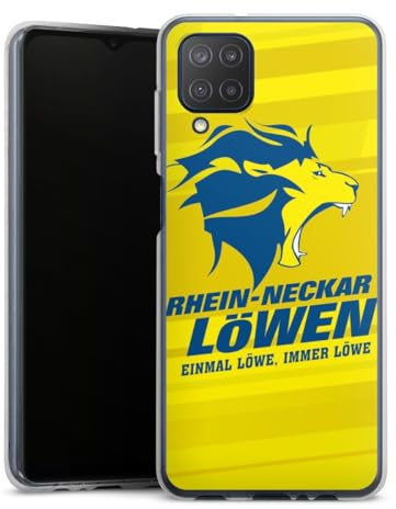 Silikon Hülle kompatibel mit Samsung Galaxy M12 Case transparent Handyhülle Offizielles Lizenzprodukt RNL Rhein-Neckar-Löwen