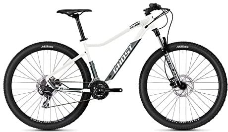 Ghost Lanao Essential 27.5R Damen Mountain Bike 2022 (S/40cm, Pearl White/Green Bay Metallic - Glossy/Matt)