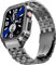 SUPLINK Edelstahlgehäuse mit Band Kompatible Apple Watch Armbänder 44mm,Robuste Edelstahl Schutzhülle Bumper Armband für iWatch Serie 6/5/4/SE für Herren(Space Grau,44mm)