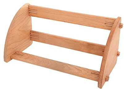 TOMYEUS Buchenden Handgemachtes Holzbuch endet Buchungen for Regale Buchinhaber for Bücher Filme DV. DS CDs Videospiele Buchhalter (Color : 1)