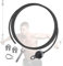 LAPONO Fitness Cavo Acciaio Corda di Filo Palestra in Fune Rivestito Pesante Casa Cavi Multifunzione Accessori Attrezzature Puleggia Corde d'Acciaio Lunghezza Regolabile(3m con Sfera Gravita)