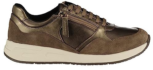 Geox D Bulmya B, Zapatillas Mujer, Dk Taupe, 37 EU