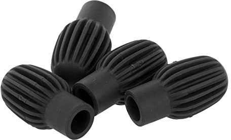 BESSTUUP Lot de 4 baguettes silencieuses pour batterie - Noir