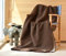 Warme Kuscheldecke Wolldecke Naturalana Doubleface Sofadecke Couchdecke Wohndecke - 100% Schurwolle vom Merinoschaf (kbT) - 150 x 200-220 cm versch. Farben (Braun-Beige, 150 x 200 cm)