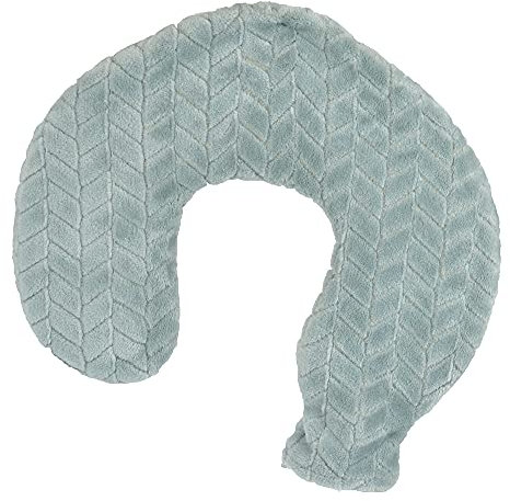 A2Z Hot Water Bottle 1100ML U Shaped Neck Hot Water Bottle Plush Chevron Grey Fleece Cover Neck Warmer for Ultimate Relaxation and Therapeutic Warmth