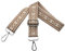 Verstellbarer Schultergurt für Taschen Damen Tragegurt, Taschengurte zum Wechseln, Taschengurt Breit 3.8cm mit Silber Karabiner, Schulterriemen für Schultertasche Handtaschen, Hellbraun, N6