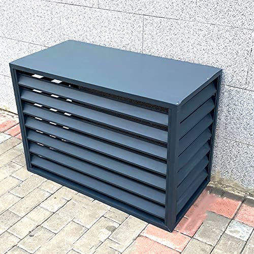 LAMEDOAT Écran de confidentialité extérieur pour clôture de climatisation, boîtier de Poubelle en Alliage d'aluminium, Support de Fleurs caché pour climatiseur, grilles de Protection pour climatiseur