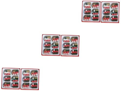 ABOOFAN 36 Stück Weihnachts Lokomotive Anhänger Ornamente Für Weihnachten Schöne Lokomotiv Basteldekoration Lokomotiv Hängeanhänger