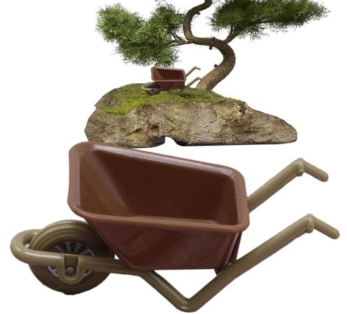 Dreuhuing Spielzeug Schubkarre Figur | Schubkarre Spielzeug - Emulation atur-Bauernhof-Werkzeugmodell Taschenkonstruktionsspielzeug atur-Wagenzubehör für Actionfiguren