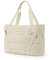 bagsmart Damen Yogatasche Sporttasche, Gesteppte Tragetasche, Multi-Taschen mit Yogamattengurt mit Reißverschluss für Reisen, Fitness, Yoga, Büro und Einkaufen, Beige