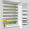 Homland Doppelrollo Klemmfix ohne Bohren B105 x H140 cm(Stoffbreite 100cm) Marmor-grau, Duo Rollo, Rollo Klemmrollos lichtdurchlässig & verdunkelnd, Verstellbar Fensterrollo Sonnenschutz
