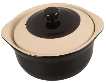 ABOOFAN Cazuela De Barro Sin Esmalte De Olla De Cocción Para Estofados Apta Para Cocinas De Gas Para Uso Doméstico y Restaurantes