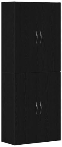 vidaXL Cabinet 2 x Black Oak 69.5 x 34 x 180cm Wood Based