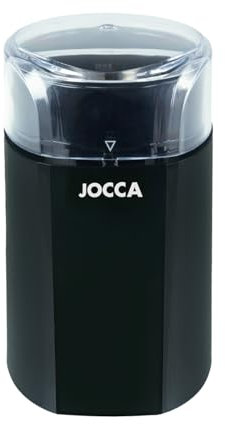 JOCCA Moulin à café électrique 60 g | Lames en acier inoxydable | Moteur puissant AC | Pour café, épices, graines et noix