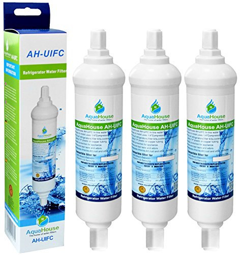 3X AH-UIFC Compatilbe Fridge Water Filter for Hotpoint LG BL9808, 3890JC2990A, 5231JA2012B, 5231JA2012A & Daewoo DD-7098 - with Screw Connections