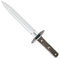 Cudeman Cuchillo 113-C hoja de acero inox ACX-380 de 24 cm empuñadura de asta de ciervo de 13 cm para caza, pesca, supervivencia y bushcraft + Portabotellas regalo
