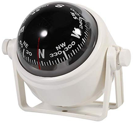 VGEBY1 Boussole Marine, Support de Navigation Numérique Electronique Multifonctions Mont Compas Voyager Compas pour Sea Car Truck Boat Car Marine(Blanc)…