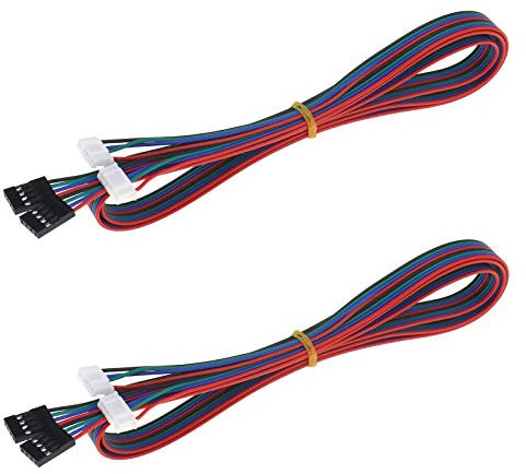 4 Stück Schrittmotorkabel für 3D-Drucker, Adapter weiblich auf weiblich, 4-polig auf 6-polig (Kabel 1 m)