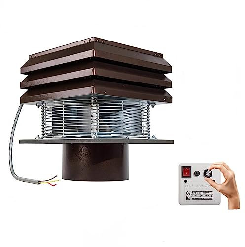 Extractor De Humos Para Chimeneas Redonda 20 cm 200 mm Extractores De Humo Sombrero Eolico Extractores Para La Extracción De Humo Aspirador De Humos Para Barbacoa Parillas Estufa De Pellets
