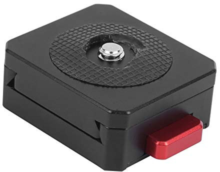 V-Mount Battery Plate, V-Lock Battery Connector Adapter Alloy Fixation Quick Release Plate with 1/4in Screws Mount for Camera Video Ballhead