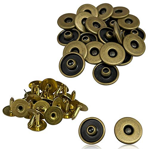 Trimming Shop Rivets en Jean, Chapeaux décoratifs en Laiton, réparation de Rechange pour Accessoires de Mode, vêtements, décorations de Maroquinerie, 11,5 mm, Bronze, 10 pièces