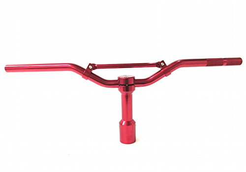 Downhill Lenker Rot passend für Yamaha Aerox, MBK Nitro, CPI Aragon, Hussar, Oliver, Yamaha Neos, MBK Ovetto – Tuninglenker mit Aufnahme für sportliches Fahrverhalten