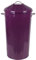 46 Litre Vintage Style Metal Tapered Dustbin & Lid - Purple - 70cm (H) x 33cm (Dia)