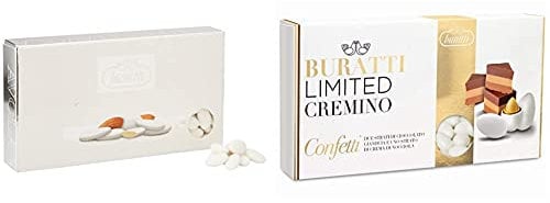 Buratti Confetti Alla Mandorla Di Avola, Avole Torino - 1000 G & Tecg100 Confetti Tenerezze Cremino - 1 Kg
