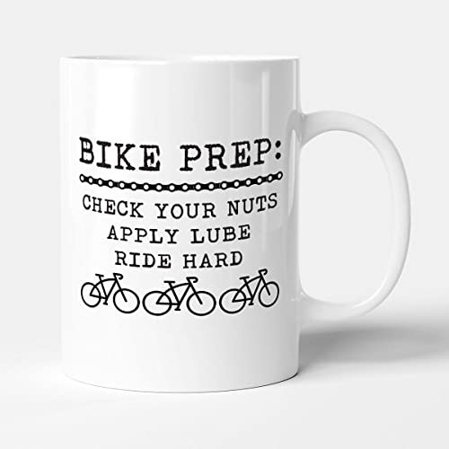 Victorian Printing Co - Cycling Gift Mug - Bike Prep, Ceramic, 11fl.oz.
