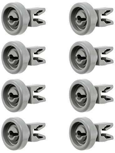 8 x Place4parts Upper Top Basket Dishwasher Wheels Runners for AEG, Electrolux, Zanussi, Tricity Bendix, Diameter 25mm, 50269970005, 50278101006