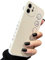 MINSCOSE Handyhülle Kompatibel mit iPhone 11, Schutzhülle Smiley Gesicht Niedliches Gemaltes Design Case Weiches Flüssiges Silikon für Frauen Mädchen Mode Schlank Weich Flexibel TPU-White