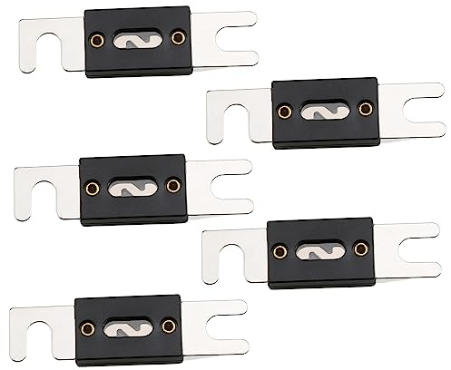 SIGANDG 300 Amp Nickel Plated ANL Fuses for car Audio and Video System(5 pack)