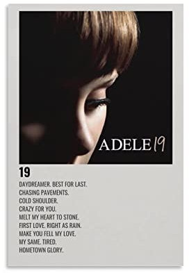 Poster Und Gedruckte 30 * 50cm Adele 19 Poster und Wandkunstdrucke Moderne Wohnkultur für Familienschlafzimmer Kein Rahmen