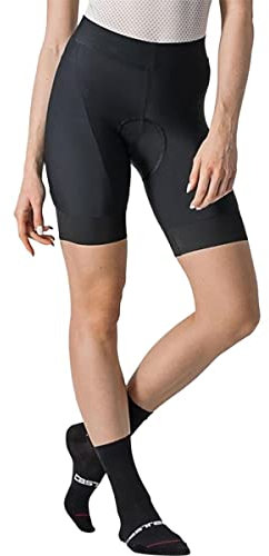 CASTELLI Damen Prima Shorts, Schwarz/Hibiskus, L EU