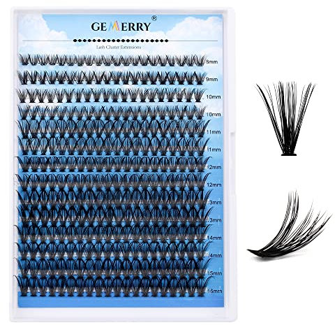 Ciuffetti 240 pcs 40D Cluster Volume Russo 8-16mm mix 0.07 mm Curvatura C Fai Da Te a Casa per Principianti Individuali Professional Naturali Ciglia Finte Gemerry Extension Ciglia(40D-0.07C,8-16MIX)