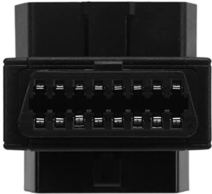 OBD-Splitter-Anschluss, Tragbarer 16-poliger OBD2-Adapter, Langlebig, Einfach zu Bedienen, 16-poliger Stecker auf 2 Weibliche ABS-Taschengröße für Diagnose-Extender