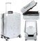 Veki Housse de Protection pour Bagages Étanche à la Poussière, Housse de Valise Imperméable PVC Transparent, Réutilisable Luggage Cover de Voyage Lavable, Compatible avec la Plupart des Sacs (22pouce)