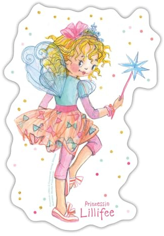 Prinzessin Lillifee Pose Mit Konfetti Sticker Aufkleber