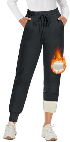 DDOBB Women's Jogging Bottoms with Pockets Summer Trousers | Long Sports Trousers Breathable Cotton Sweatpants Slim Fit Jogging Pants Leggings for Fitness Yoga Running Trousers Leisure