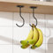 saffruff 2er-Pack selbstklebende Bananenhaken, zusammenklappbar mit Magneten bei Nichtgebrauch, Bananenaufhänger aus Metall, Haken unter dem Schrank für Bananen oder andere Küchenutensilien