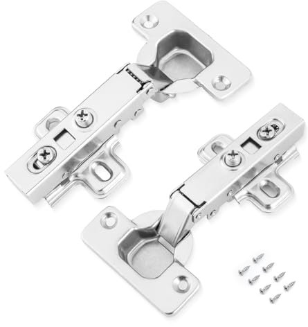 LONTAN 2 Stück Scharniere Eckanschlag Scharniere für Schranktüren Topfscharniere 35mm Schrankscharnier Softclose Scharnier Scharniere Schranktür Öffnungswinkel 110° Möbelscharniere