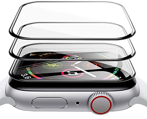 SOPAND S10 3 Stück Schutzfolie für Panzerglas Apple Watch 6/5/4 Series SE/SE2 44mm Folie, [Flexible Folie] HD TPU Klar Displayschutz Displayschutzfolie Nicht Glas Maximale Abdeckung Selbstheilung