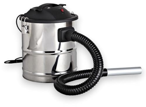 Briconess.com Aspiratore per camino aspiracenere 18 lt in acciaio inox 1000W con filtro in tnt